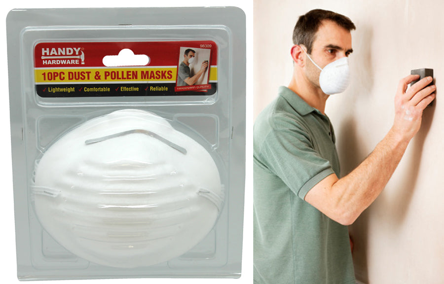 Handy Hardware 10pc Dust & Pollen Masks