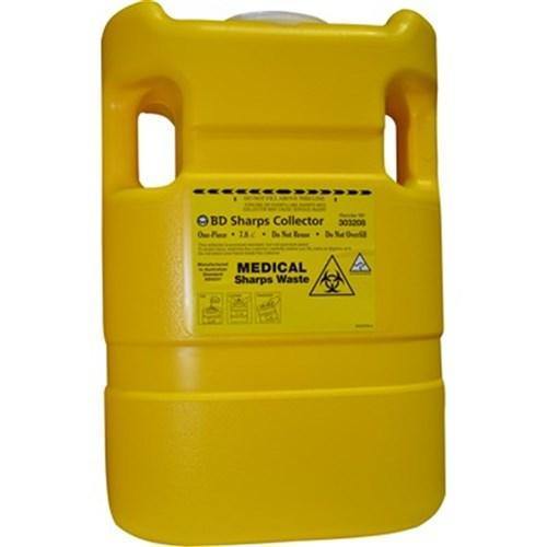 BD Sharps Collector Yellow 8L 303208