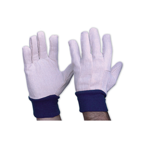 Pro Choice Cotton Drill Gloves With Blue Knitted