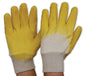 Pro Choice Latex Yellow Glass Gripper Gloves With Knitted Wrist