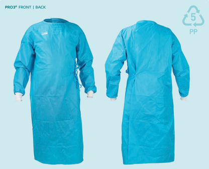 PRO3® Multigate AAMI 3 Surgical Gown, Fully Recyclable. All Sizes