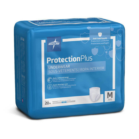 Medline Protection Plus Super Extended Underwear (Small, Medium, Large, Xlarge, XXLarge)GST Free