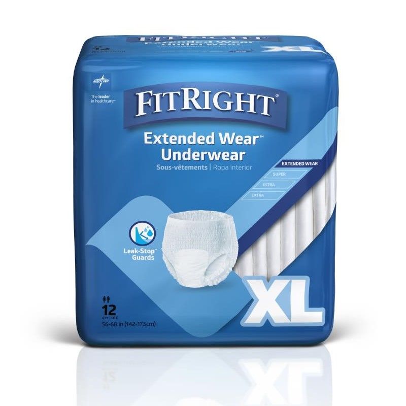 Medline FitRight Extended Wear™ Underwear (Medium, Large, XLarge) GST Free