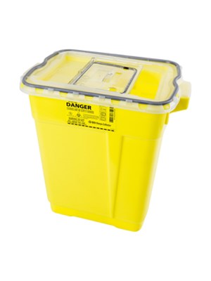 BD Sharps Collector Yellow (Sizes:  0.87L, 1.4L, 8L, 13.2L, 17L)