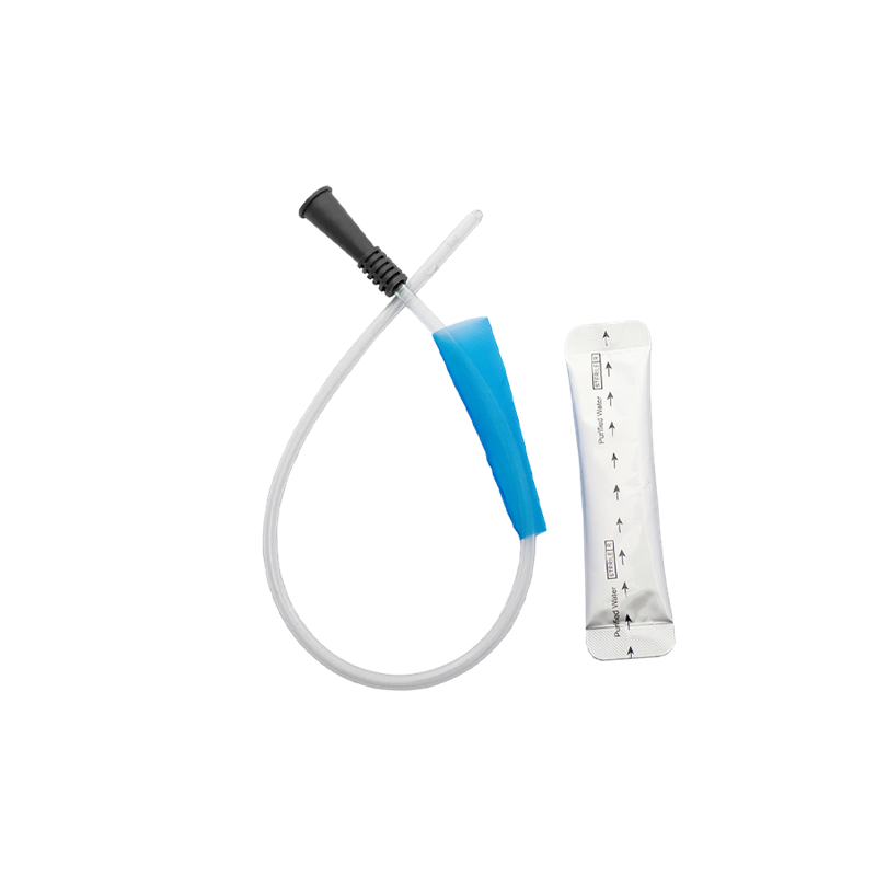 Hydrophilic Nelaton Catheter with Water Sachet, 40cm (Male), 10Fr (Black)
